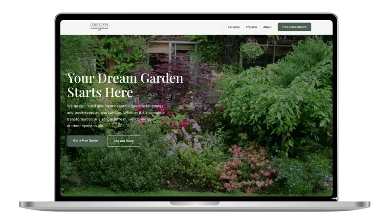 The Landscape Gardener: premium site redesign