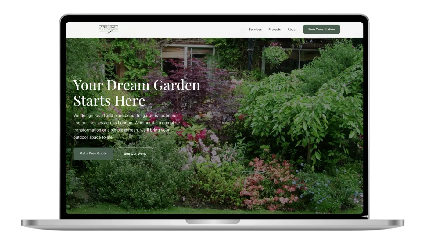 The Landscape Gardener: premium site redesign