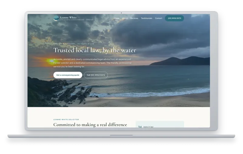 Leanne White Solicitor: law firm website refresh