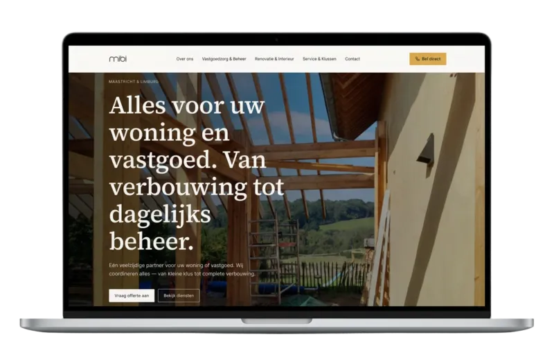 Meesters in Bouw: full website & SEO