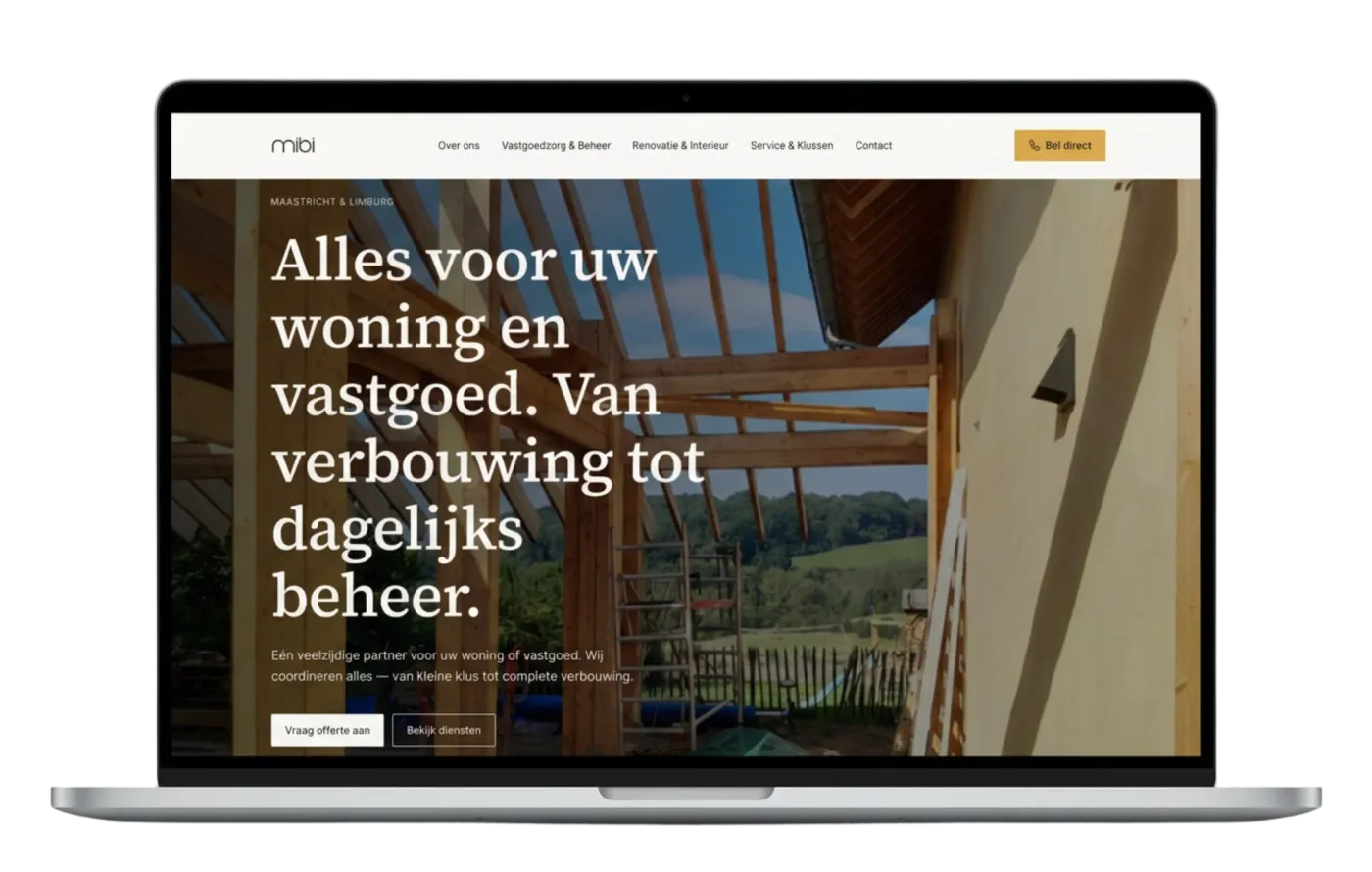 Meesters in Bouw: full website & SEO