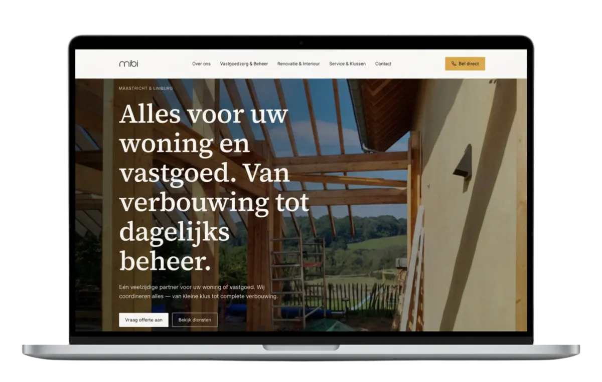 Meesters in Bouw website & SEO