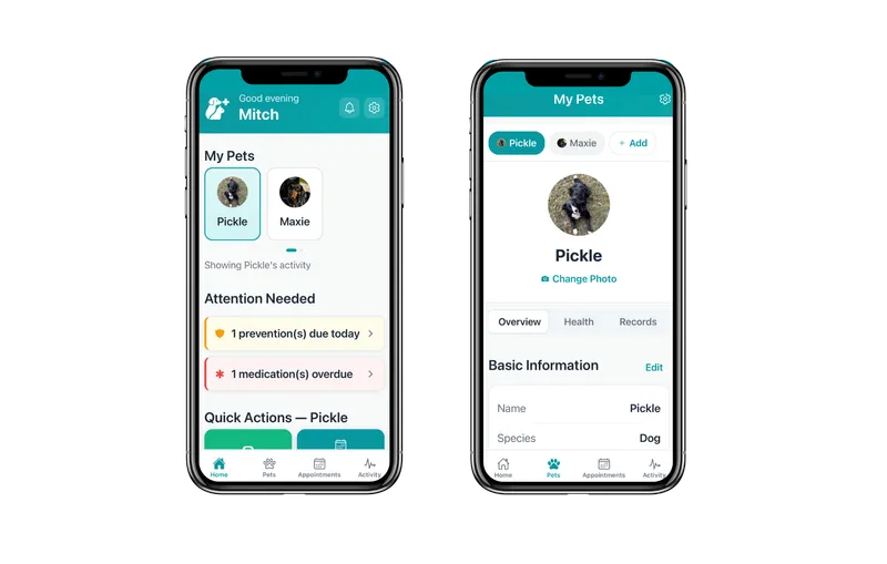 Pet Plus: pet health & care app with APIs to vet clinics
