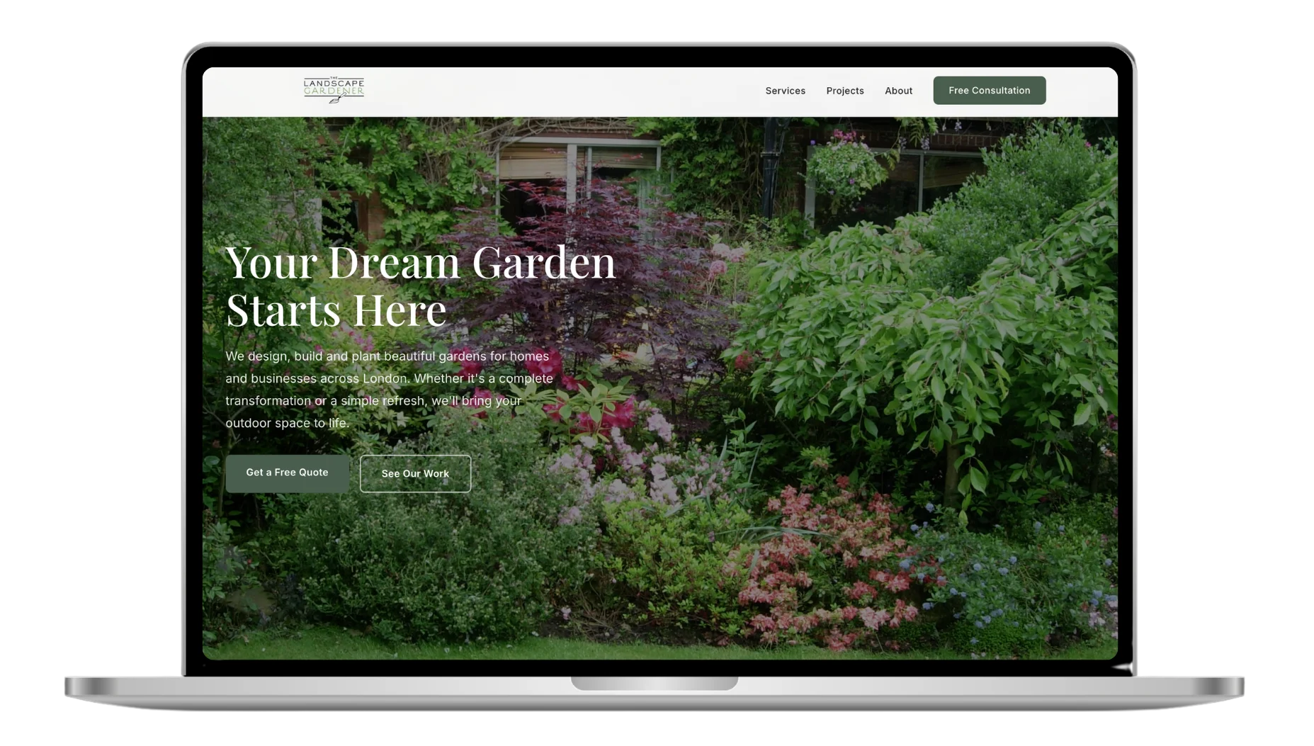 The Landscape Gardener - premium site redesign